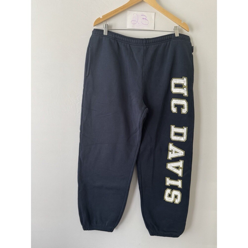JanSport UC Davis Aggies Sweatpants Men’s Large Navy Fleece Joggers NCAA Logo
